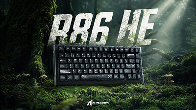 ATTACK SHARK Unveils R86 HE Carbon Fiber Magnetic Switch Gaming Keyboard, Redefining the 75% Competitive Keyboard Experience